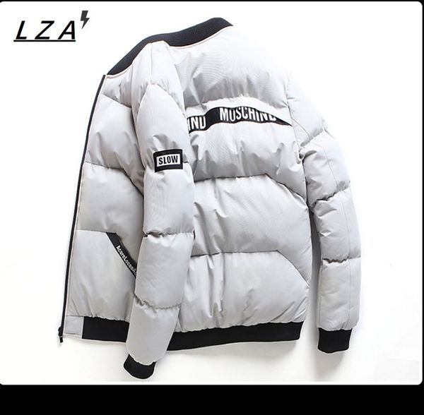 

new jacket fashion casual men's winter jacket warm men's winter warm casual loose, Black