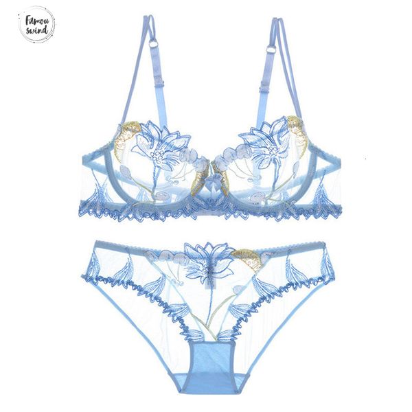 

2019 мода цветы вышивка белье установить проложенная кружева синий прозрачный сексуальное нижнее белье установить женщины выдалбливают see t, Red;black