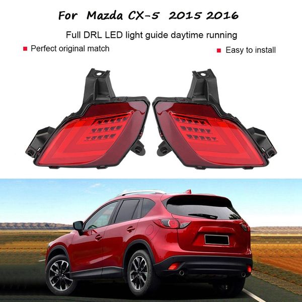 

1 pair 12v led running light kit led brake light rear bumper turn signal tail brake for cx-5 2015 2016