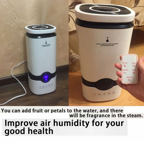 

digital display fill 4l oil aroma diffuser cool mist ultrasonic air humidifier with remote control 220v