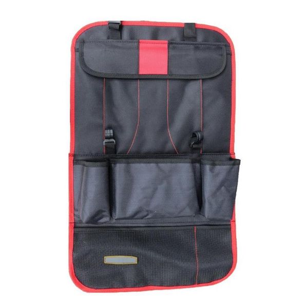 

car seat back organizer auto travel tablet red/green/beige brown drink storage hanging bag