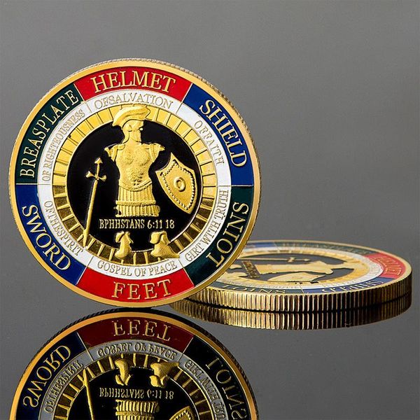 

armor of god coin 19 5000 guard the soldiers commemorative coin god armor metal badge for collection gifts