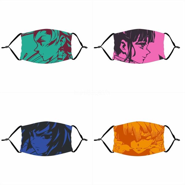 

fasion cartoon pattern solid lack cotton fa mask cute print alf fa mout masks party masks outdoor cycling mask1#800, Black