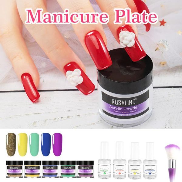 

10pcs/set nail glitter assorted colors dipping powder system liquid natural dry nail art starter kit 12ml acrylic tips