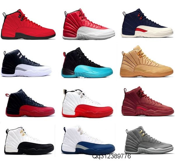 

12 12s men women basketball shoes ovo white taxi flu game gs michigan playoffs gym red cherry blue nyc winterized sneakers