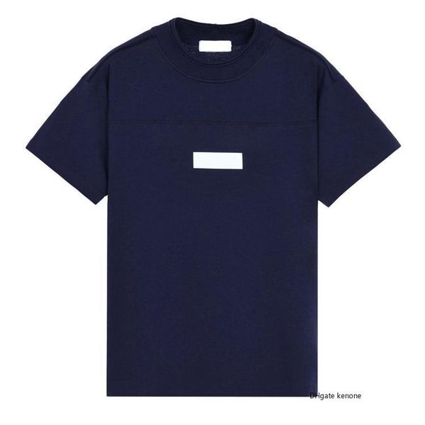 

stone island 19ss reflective print t-shirt topstoney письмо logo печать tee повседневная сыпучие мужчины женщины дизайнер с коротким рукавом, White;black