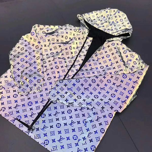 

Men reflective athletic jacket brand clothing for male windbreaker jacket thin lim pring ummer port wear ca ual coat