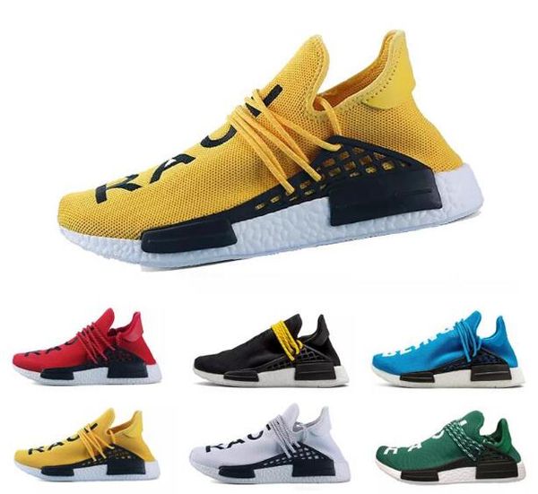 

fashion west shoe mens women breathable sports sneakers pharrell williams sample yellow red blue black shoes women sneakers 36-47
