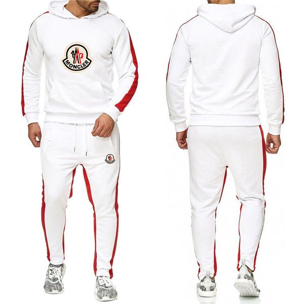 

set sweatsuit tracksuit men hoodies pants mens clothing sweatshirt pullover women casual tennis sport tracksuit sweat suit no.1d, Gray