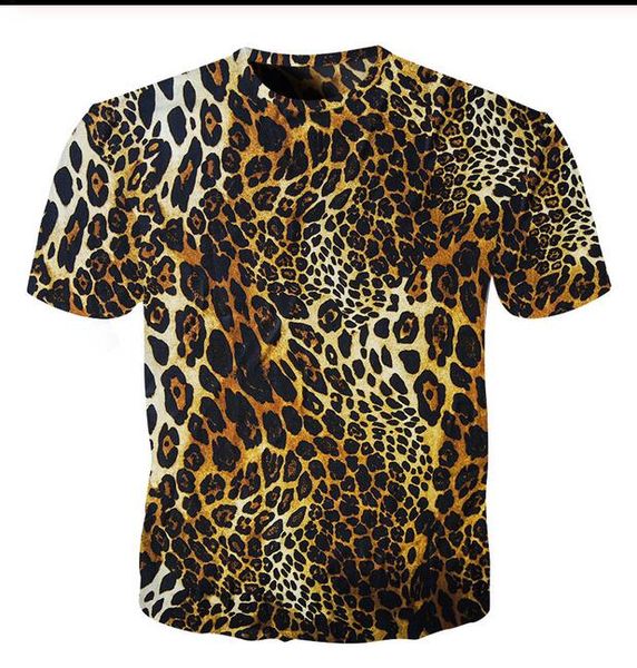 

shiny t shirt men/women 3d green black t-shirt leopard printed streetwear men short sleeves tshirt tees w0103, White;black
