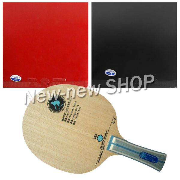 

pro combo ritc 729 c-3 c 3 c3 wooden table tennis blade with 2x super fx rubbers for racket paddle bat shakehand long handle fl