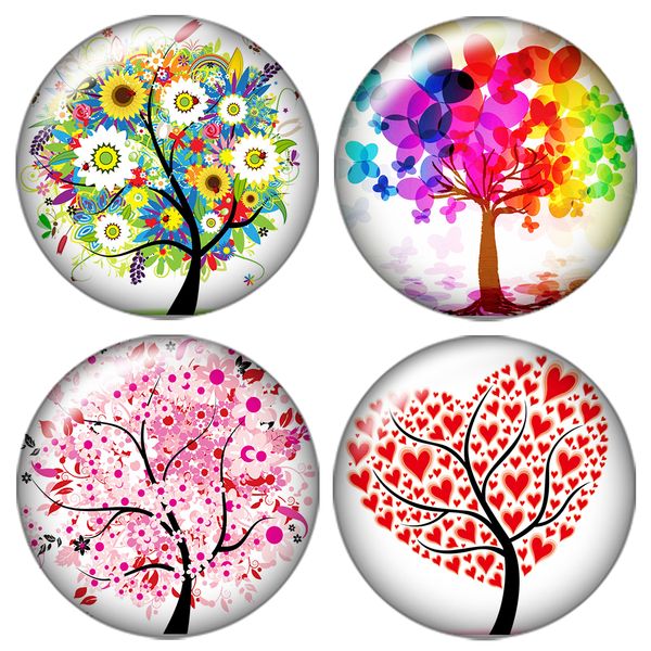 

fashion glass cabochon beauty tree of life 20pcs 16mm20mm25mm round p glass cabochon demo flat back making findings, Blue;slivery
