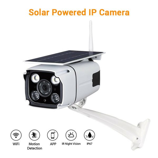 

Solar powered cctv ecurity camera ip wifi wirele 1080p outdoor indoor hd u a