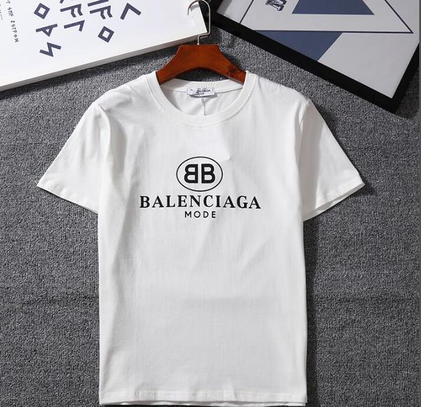 

2019 new bb brand kanye we t men t hirt 66alenciaga ummer ca ual printing t hirt cotton blend crew neck hort leeve top