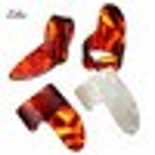 

zebra 4 pcs/set thumb finger guitar picks paddles plastic nail plectrums celluloid guitar picks set for bass guitar accessories