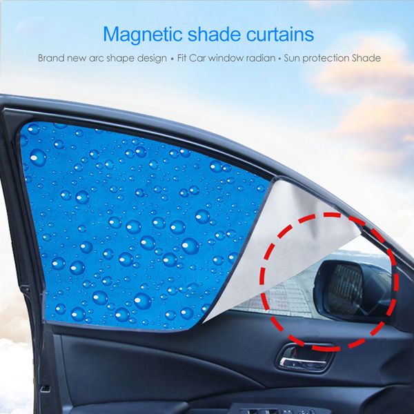 

single-layer sun protection retractable magnetic car curtains side