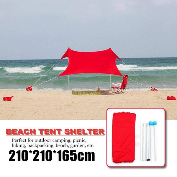 

large family beach tent portable sun shade protection canopy with sandbag anchors upf50 sun shelter for the beach camping