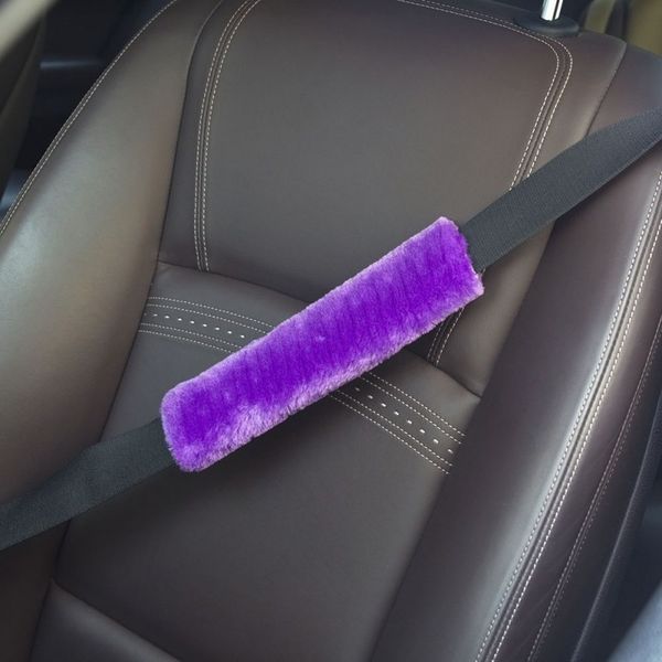 

fashion car seat belt shoulder pad comfortable driving seat belt vehicle soft plush car strap harness cover cz