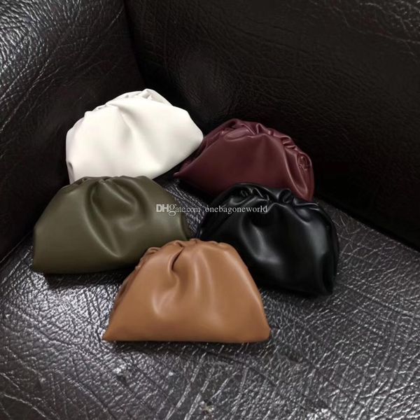 

sell fashion designer famous it cloud bag genuine leather cowhide soft shoulder bag small leather party clutches european ba