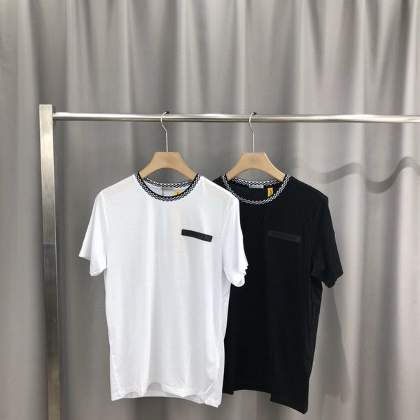 

milan show men's designer fashion luxury classic embroidery summer t-shirt skateboard t-shirt men's women's cotton short slee, White