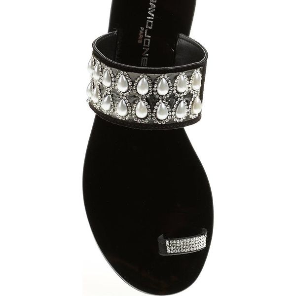 

david jones women with pearl slippers black david jones
