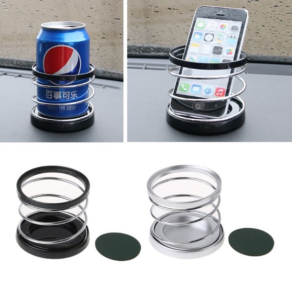 

creative wire spring folding car cup drink holder auto vehicle phone organizer 10166