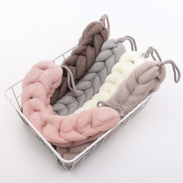 

bath belt shower body exfoliate puff sponge scrub mesh net ball massage ball bath brushes, sponges & scrubbers