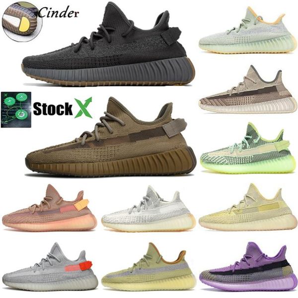 

2020 kanye west v2 cinder reflective desert sage stock x tail light static running shoes mens women designer trainers sneakers 12