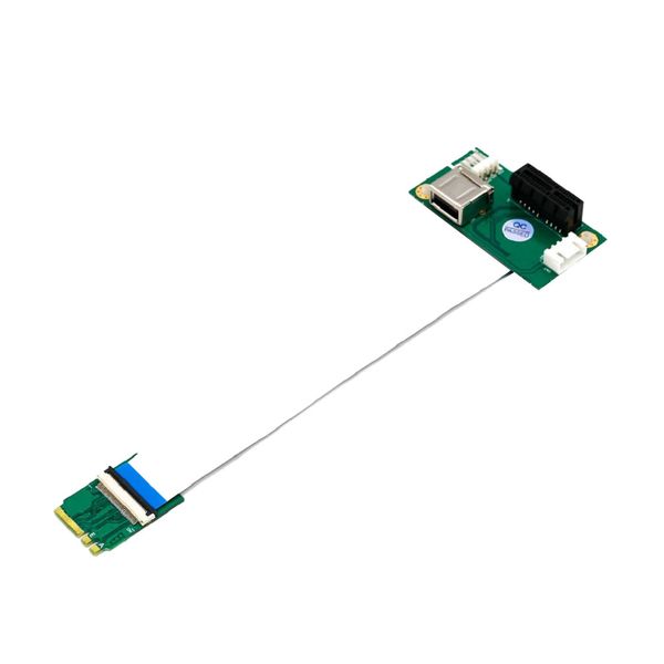 

ngff (m.2) key a/e to pci-e x1 adapter riser card with usb 2.0 port
