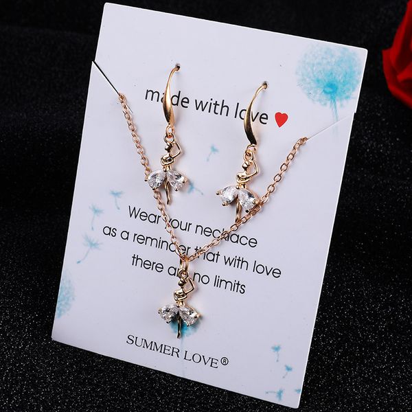 

мода геометрическая сердце любовь сова наборы ожерелье серьги мотаться кристалл rhinestone eardrop женщин lady дизайнер ювелирных изделий се, Silver