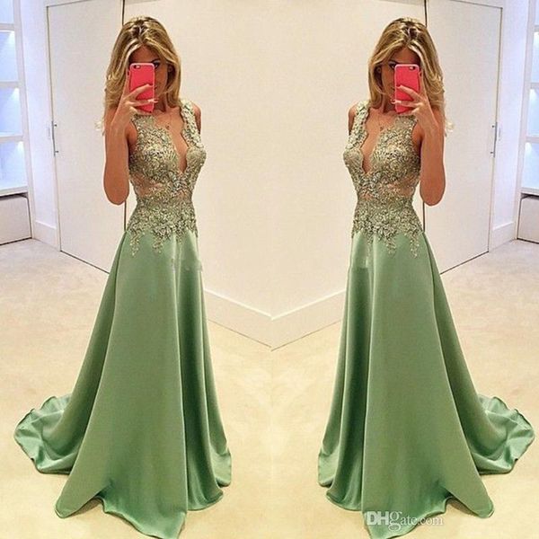 

deep v neck lace appliques evening dresses elegant sleeveless formal party gowns floor length custom made prom dresses plus size, Black;red