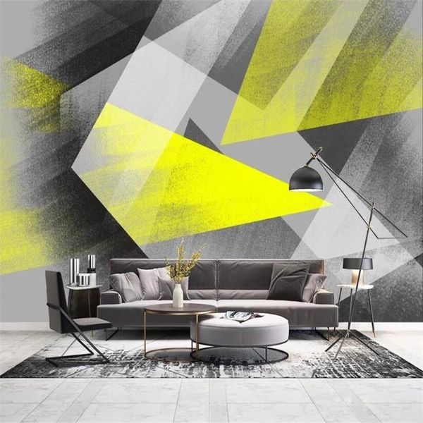 

пользовательские обои настенная роспись скандинавский современный геометрический абстрактный масляная живопись гостиная спальня фон обои нас