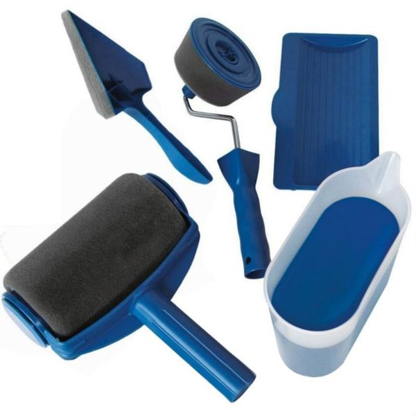 

paint roller brush set professional household wall painting flocked edger corner cutter painter resting tray paint jug