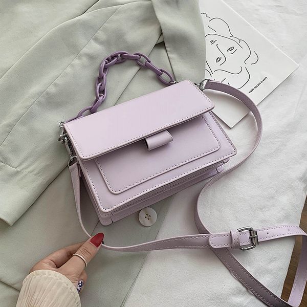

unixinu small pu leather flap bags for women 2020 elegant solid color chain shoulder handbags female fashion cross body bag