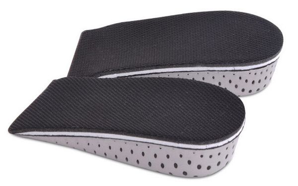 

half insoles shoe inserts cushion pads wholesale women men memory foam increase height high, Black