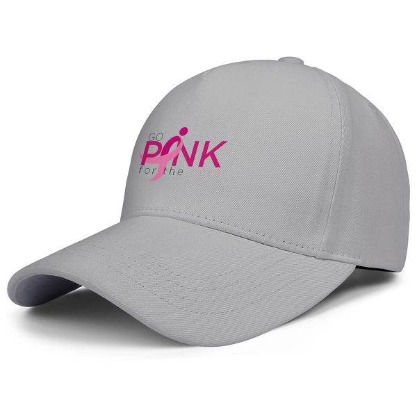 

fashion go pink for the cure baseball cap custom classic trucke hats logo black white red, Blue;gray
