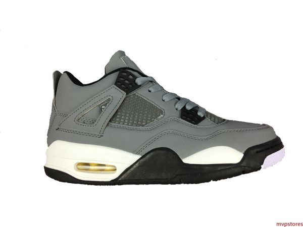 

4 cool grey 4s classic basketball shoes sneakers new 2019 sports shoes mens us7-us12 trainers with