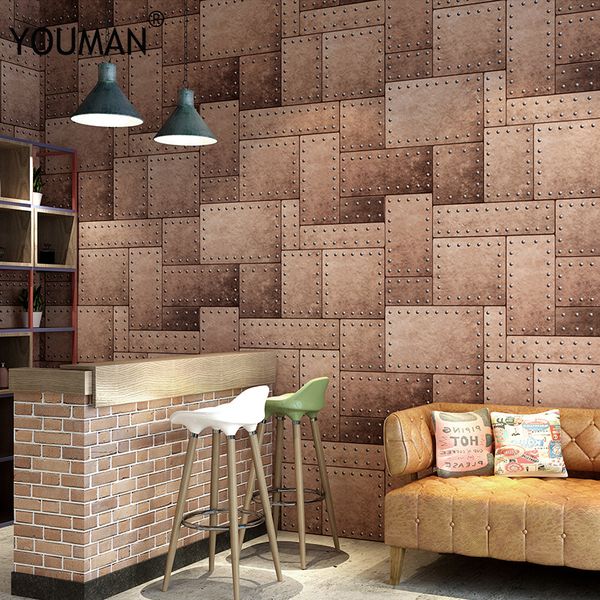 

wallpapers youman vintage stone brick wallpaper for walls roll 3d pvc waterproof wallpapers restaurant deskbedroom home deco