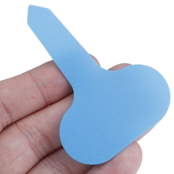 

100pcs plastic plant t-type tag markers nursery garden lawn labels 5*7cm