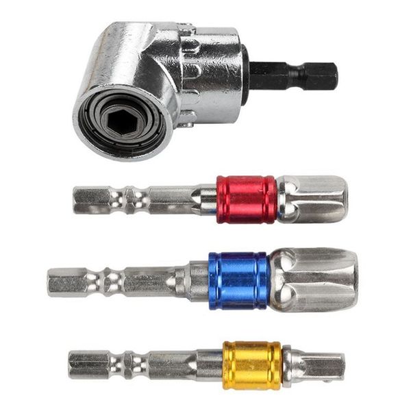 

impact drills driver bit set extension socket adapter hex shank, 105 degree right angle drill, driver extension screwnlder adapt