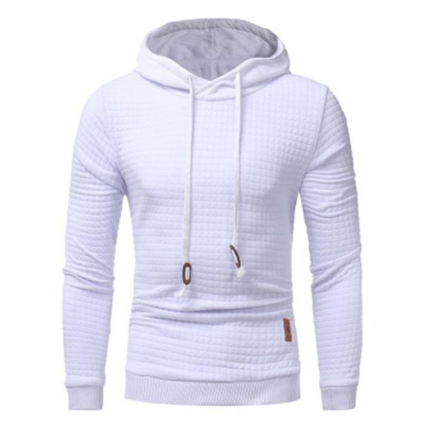 

casual streetwear mens hoodies sweatshirts solid color hooded pullover long sleeve hoodies sweatshirt mens clothing, Black