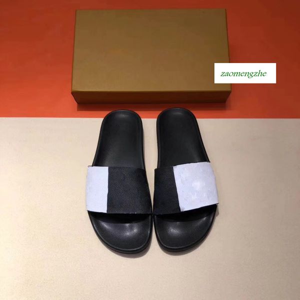 

mule slippers flat designer shoes slippers 1a5i5k flexible rubber outsole slide slippers lovers sandals size 35, Black