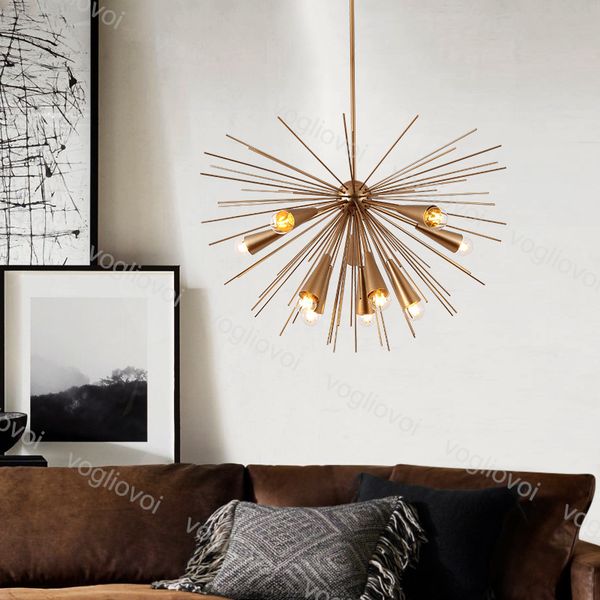 

modern pendant lamps e27 10 heads creative design home decoration hanging lamp 110/220v for luxury dining living room led light fixtures dhl