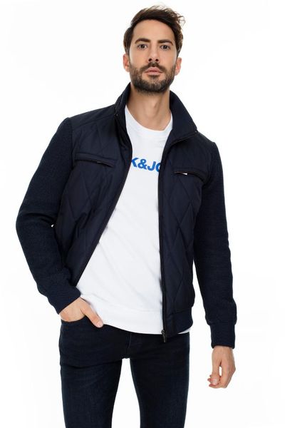 

allegro upright collar coat male coat 0069217w0, Black