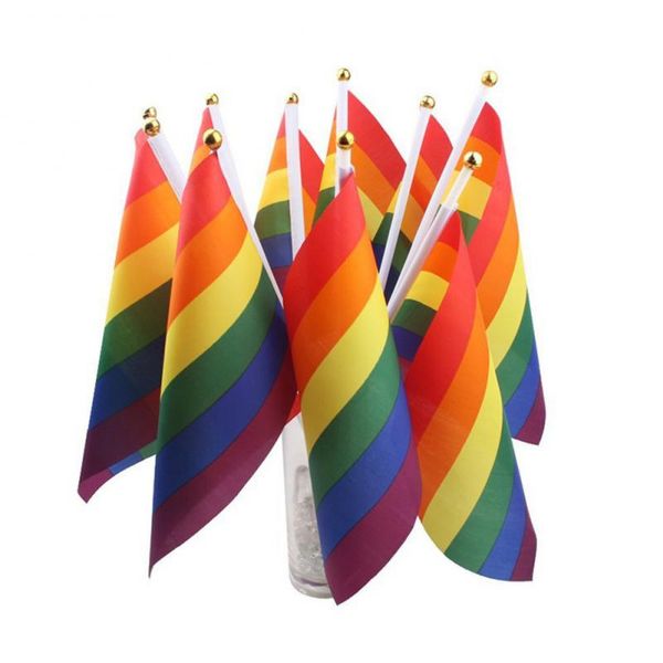 

colorful rainbow flag list lightweight polyester peace flags lesbian gay parade banners home decoration accessories
