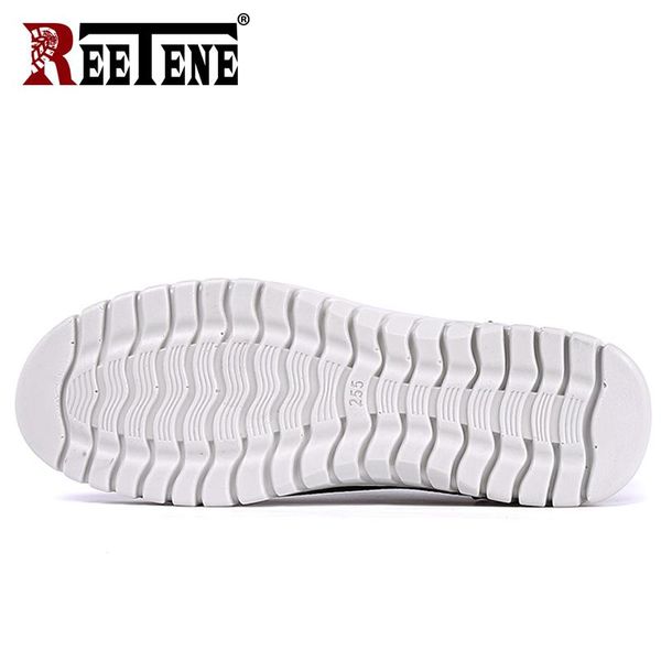 

with box reetene 2019 summer mesh shoe sneakers for men shoes breathable men casual shoes slip-on male shoes loafers casual walking, Black