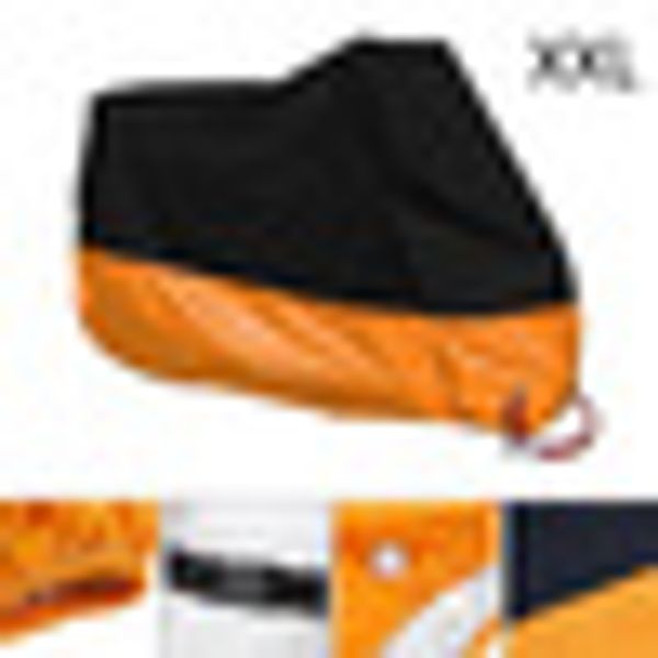 

245*105*125cm black+orange waterproof rainproof ultra-light electric professional motorcycle practical durable