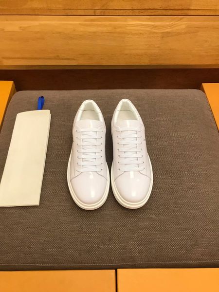 

new designer women/men shoes black/white genuine leather flat bottom ing