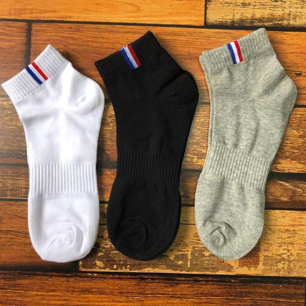 

socks mens wear resistance moisture wicking breathable mid socks fashion mens designer socks striped mens designer, Black