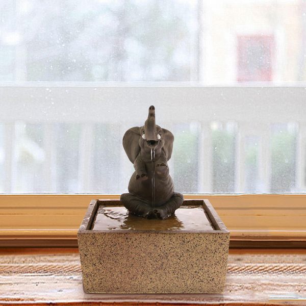 Acheter Assis éléphant De Table Fontaine Deau De Bureau Décor Intérieur Méditation Désodorisant Cascade Décorative Sculpture De 5528 Du Tim2012